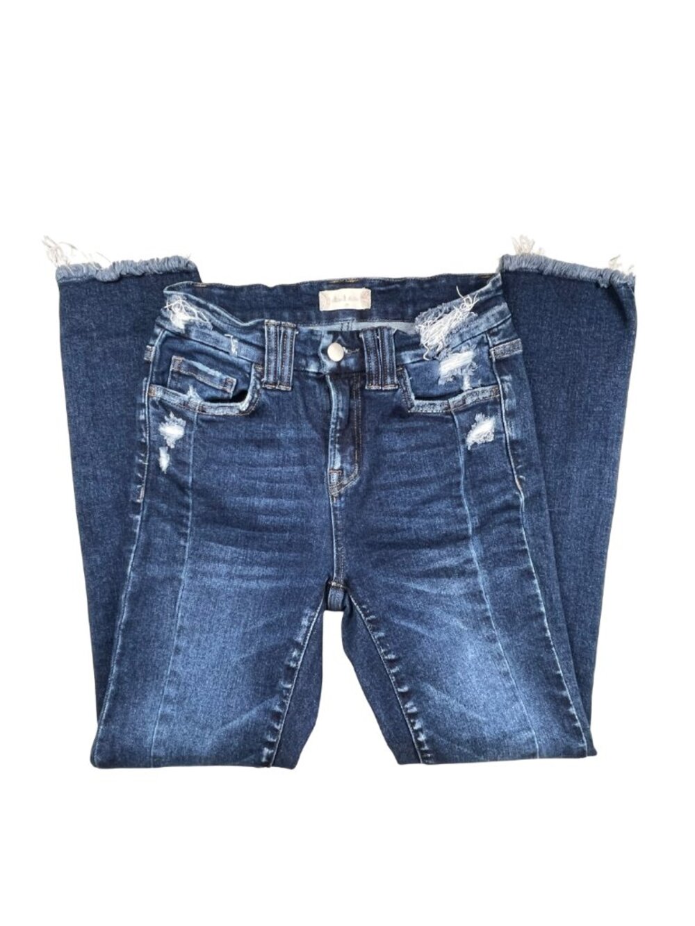 Altar'd State Distressed Seam Front Skinny Jeans 25